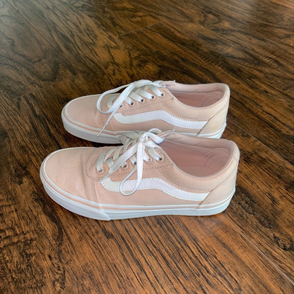 Pink old skool vans size 6